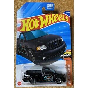 2025 Hot Wheels #94 99 Ford F-150 SVT Lightning BLACK